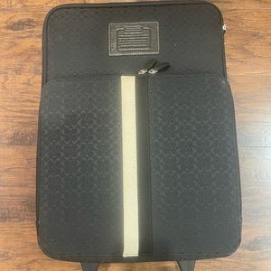 Coach roller luggage bag and hand bag